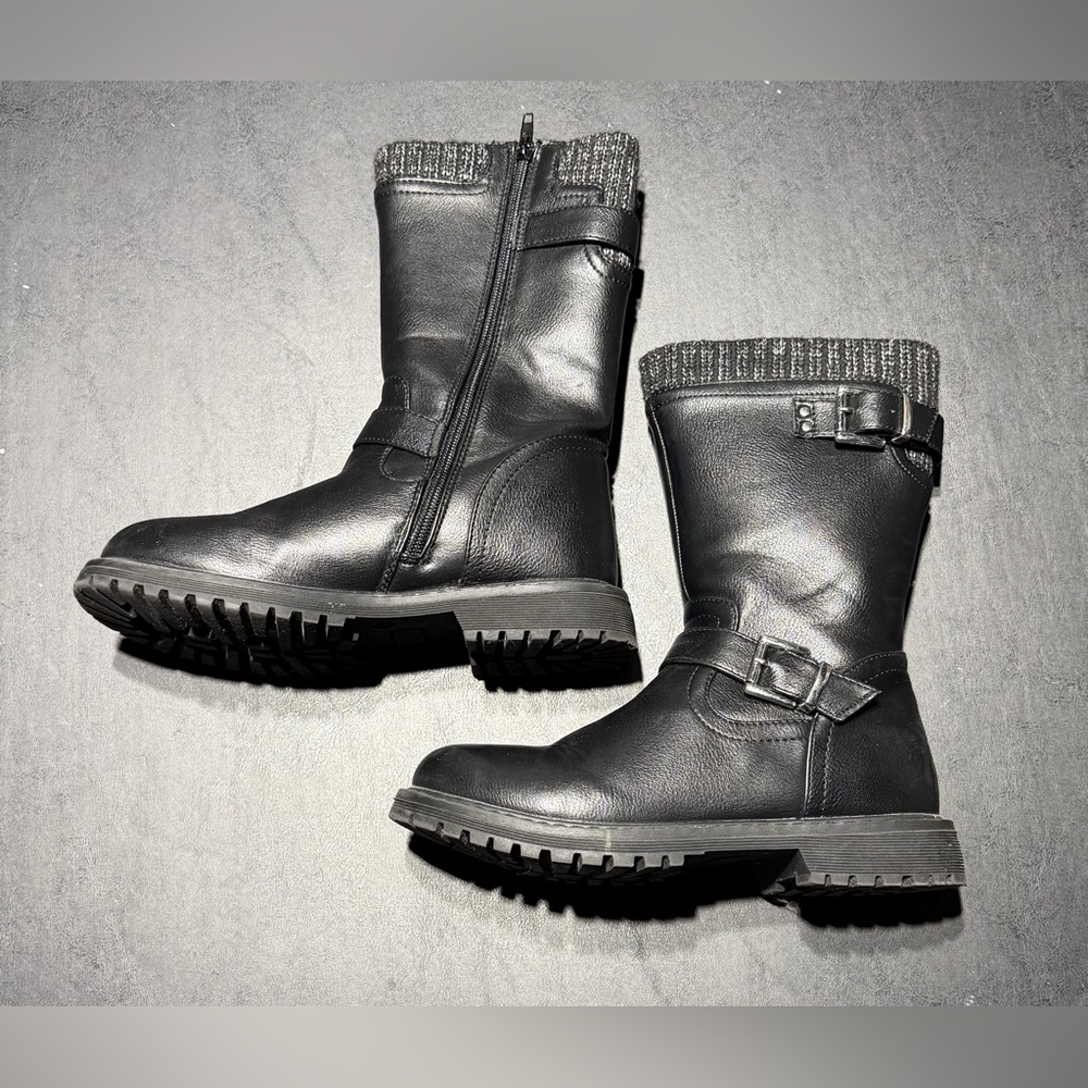 Girls Size 3 Dolce Vita Black “Erika” Boot Like New - Picture 2 of 4